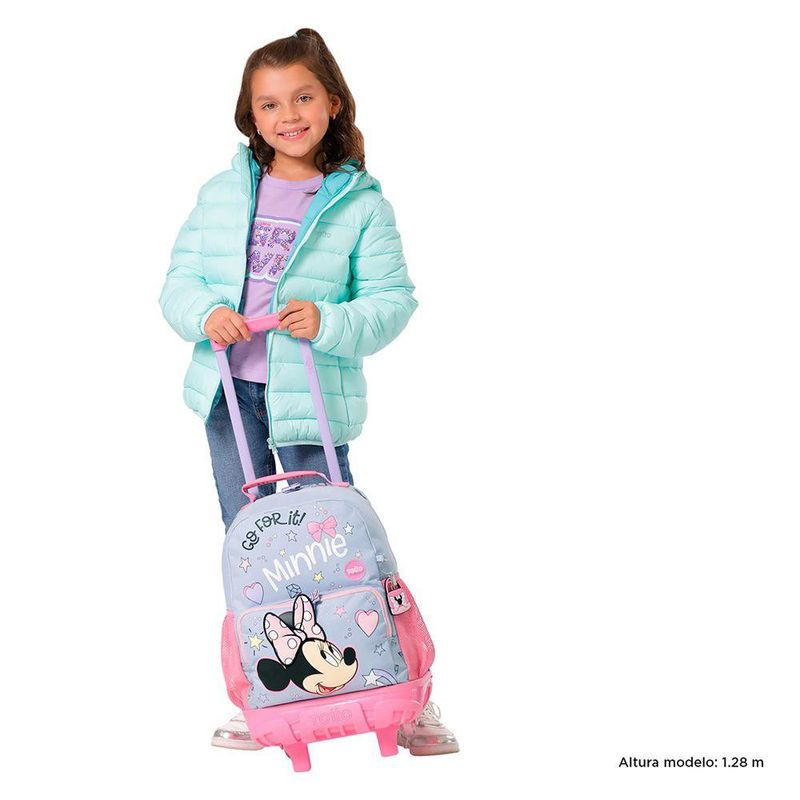 Mochila M con Ruedas Diseño Minnie Mouse