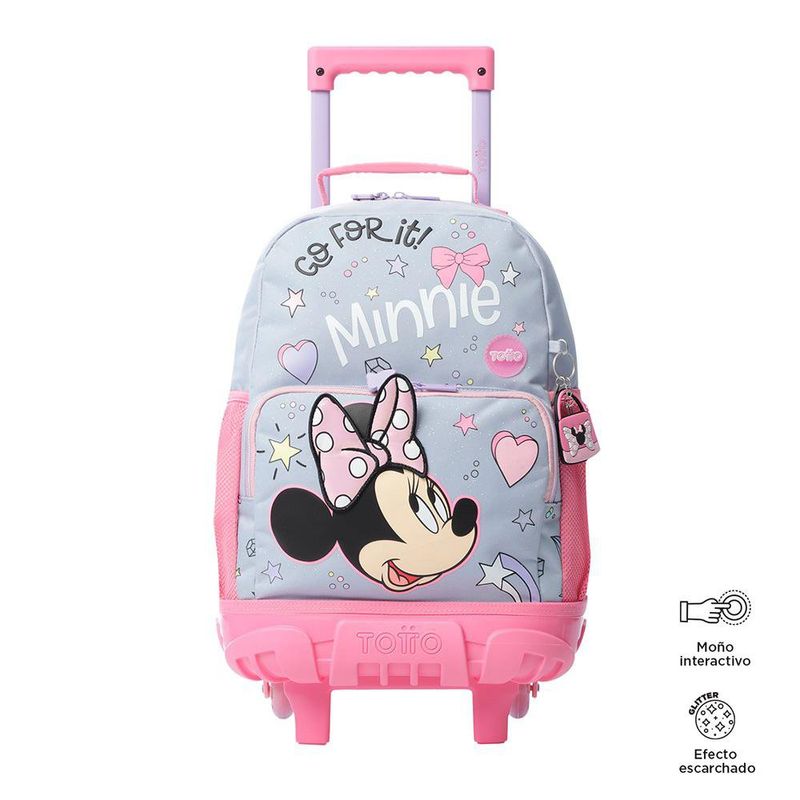 Mochila M con Ruedas Diseño Minnie Mouse