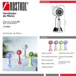 Ventilador de Mano Portátil con Base - Multicolor