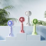 Ventilador de Mano Portátil con Base - Multicolor