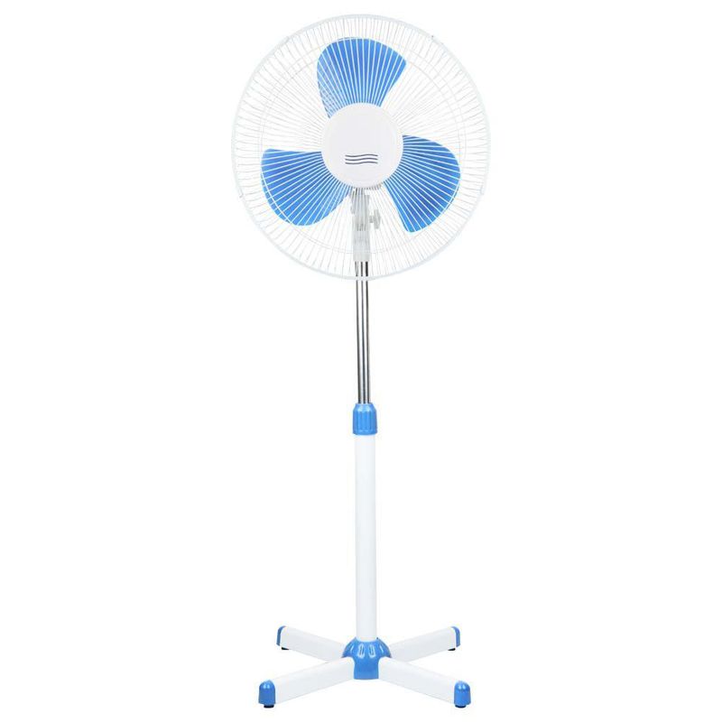 Ventilador Pedestal 16 Plg Blanco con 3 Velocidades