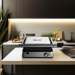 Plancha Grill 2000W Antiadherente de Acero Inoxidable