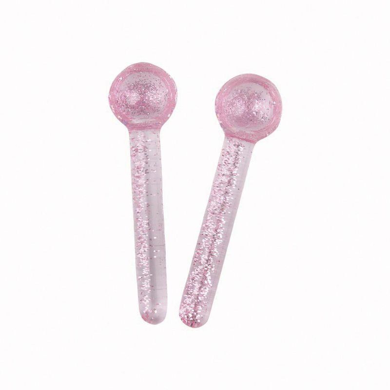 Set de 2 Esferas de Hielo para Rostro Color Rosa