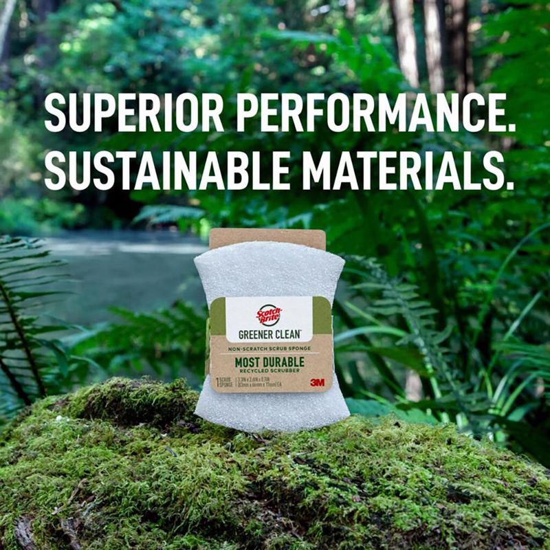 Paquete de Esponjas Sin Rayar Greener Clean 3 Unidades
