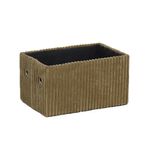 Caja Rectangular de Tela Café