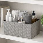 Caja Rectangular Organizadora Gris 20X20X16 Cm