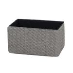 Caja Rectangular Organizadora Gris 20X20X16 Cm