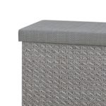 Canasta Gris Rectangular para Ropa