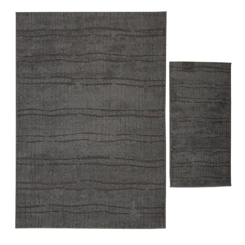Set de Alfombras Alloy Negro 2 Pzas