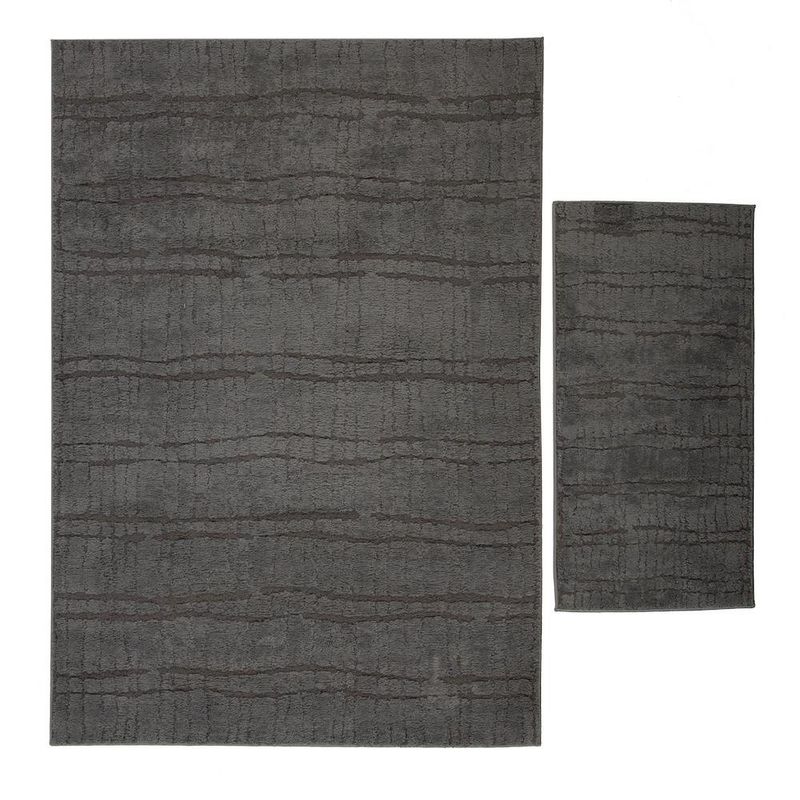 Set de Alfombras Alloy Negro 2 Pzas