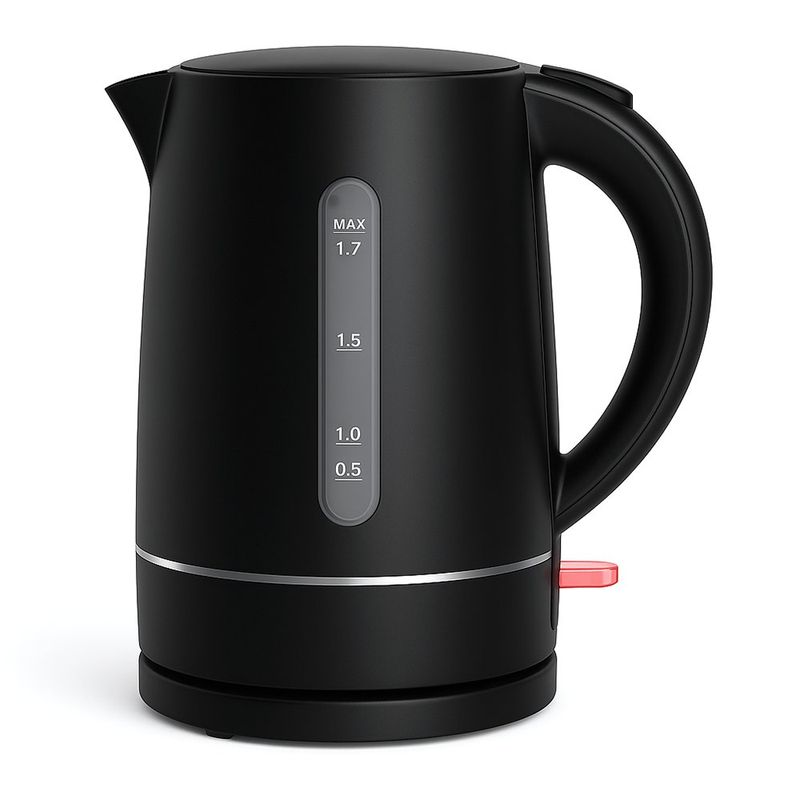 Tetera Plástica Negra 1.7 L