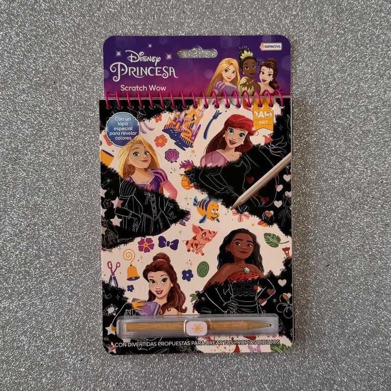 Libro de Raspar con Diseños de Princesas