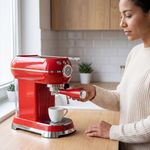 Maquina para Expreso de 15 Bares y 1 Litro Color Roja