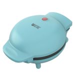 Mini Panquequera Rosthal Antiadherente Compacta Color Celeste 400 W