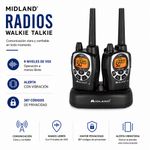 Set de 2 Radios Walkie Talkie Midland con Alcance de 57 Km y 50 Canales