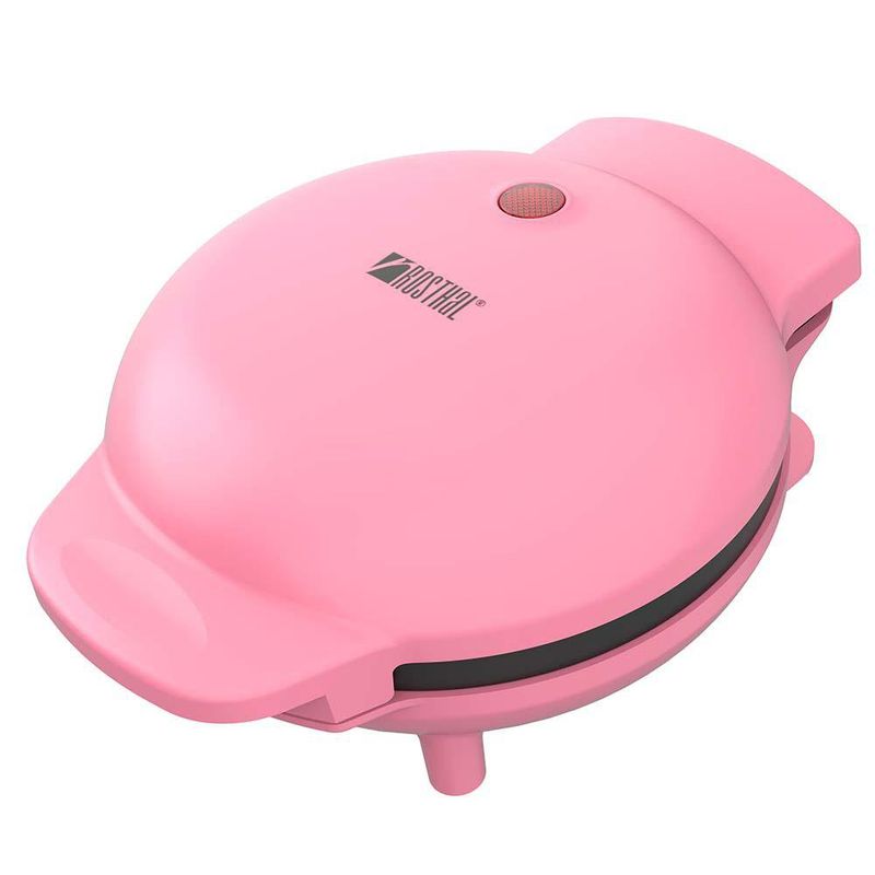 Mini Waflera Rosthal Antiadherente Compacta para 1 Porción Color Palo Rosa 400 W