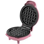 Mini Waflera Rosthal Antiadherente Compacta para 1 Porción Color Palo Rosa 400 W