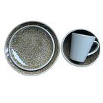 Vajilla Verde Texturizada 16 Pzas