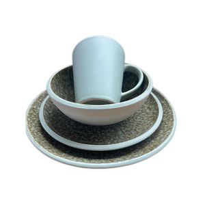 Vajilla Verde Texturizada 16 Pzas