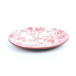 Vajilla Elizabeth Cerámica Diseño Floral Rosa 16 Pzs