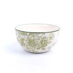 Vajilla Elizabeth Cerámica Diseño Floral Verde 16 Pzs