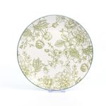 Vajilla Elizabeth Cerámica Diseño Floral Verde 16 Pzs