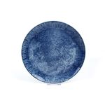 Vajilla Armonía Cerámica Azul Estilo Marmolado 16 Pzs