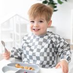 Babero con Mangas Cuadros Chevron