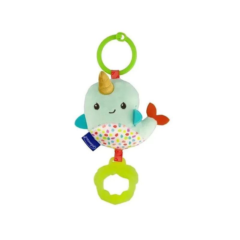 Sonajero con Colgante Diseño Narwhal