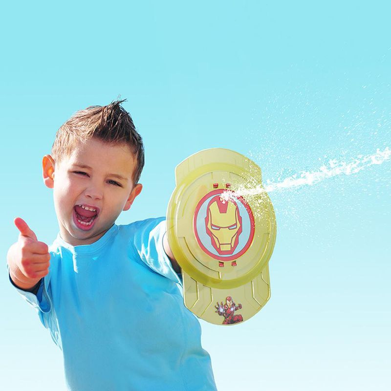 Escudo Lanza Agua Diseño Iron Man Color Amarillo