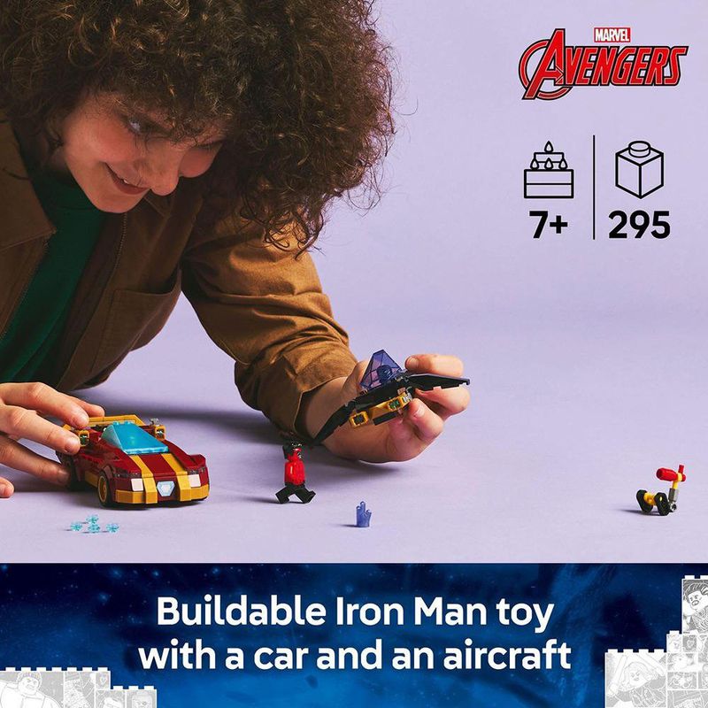 Coche de Iron Man vs. Black Panther y Hulk