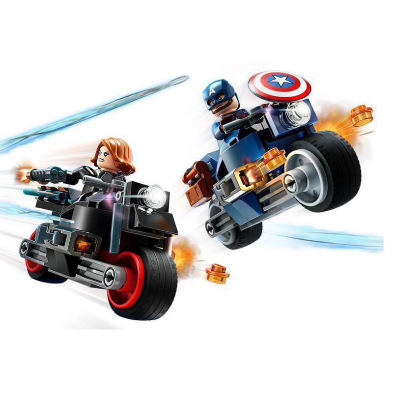 Motos De Viuda Negra Y Capitán América 130 Pzas - Lego
