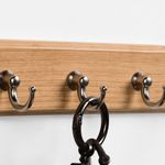 Gancho Atornillable de Madera con 4 Colgadores