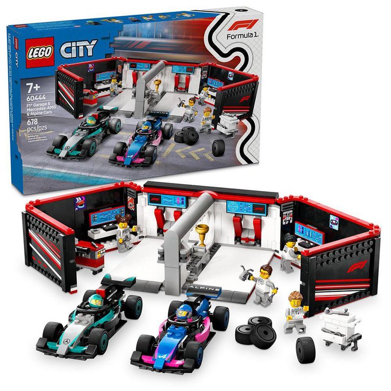 LEGO City Taller De F1 Con Autos Mercedes-AMG Y Alpine