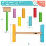 Juego Martillo y Bloques de Madera Disney Baby 8 Pzas