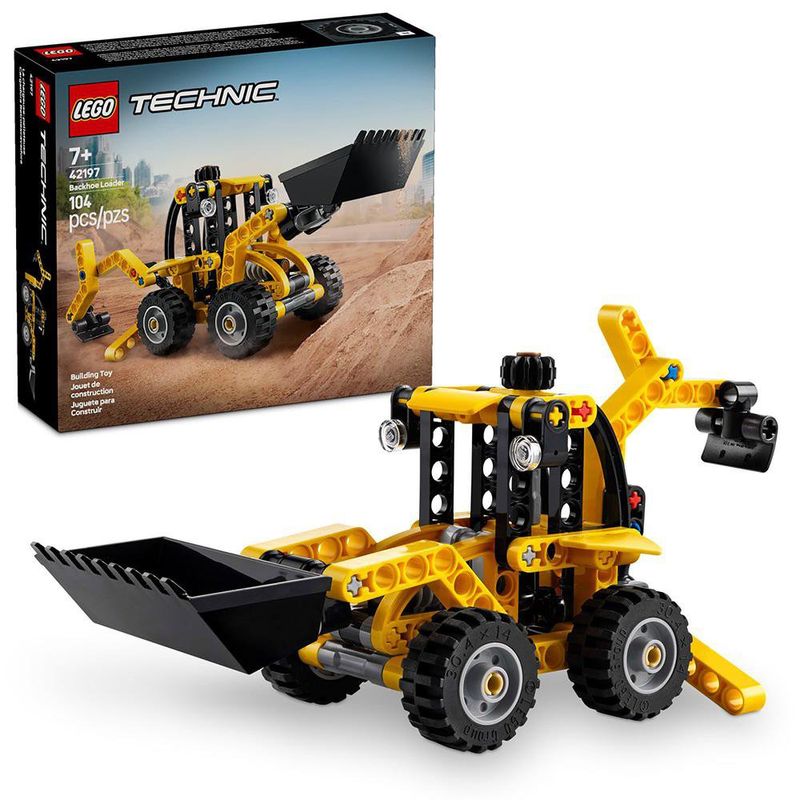 LEGO Technic Cargadora con Retroexcavadora de 104 Piezas