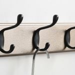 Gancho Atornillable Plateado con 4 Ganchos Metálico