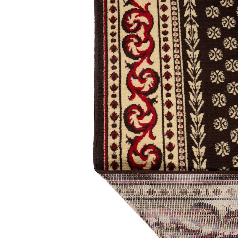 Combo Alfombras Café y Negras Decorativas