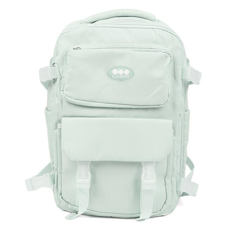 Mochila Verde con Bolsillos