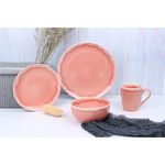 Vajilla Cerámica Andina Rosa 16 Pzs