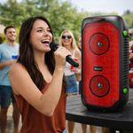 Bocina Portátil BoomFire TWS de 1200 W