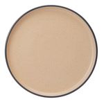 Vajilla de Cerámica Color Crema con Borde Negro 16 Piezas