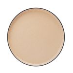 Vajilla de Cerámica Color Crema con Borde Negro 16 Piezas