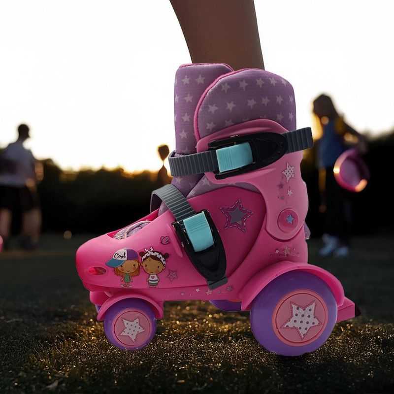 Patines Junior Ajustables Rosados Talla S