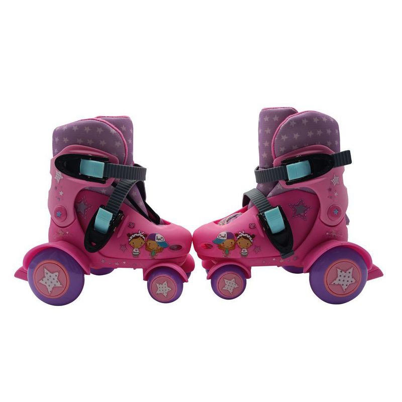 Patines Junior Ajustables Rosados Talla S