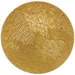 Plato Base con Textura Decorativa Dorada
