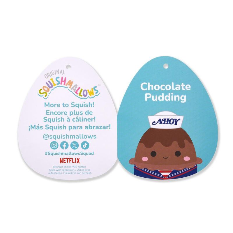 Peluche Squishmallows 8 Plg Chocolate Stranger Things