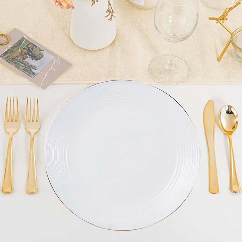 Plato-Para-Ensalada-Blanco-Con-Borde-Dorado-7.5-Plg---Toscana