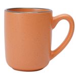 Vajilla de Cerámica Naranja con Borde Negro 16 Piezas