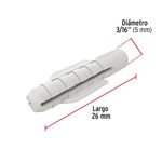 Bolsa de 50 Tarugos Plásticos de 3/16 Plg - Fiero